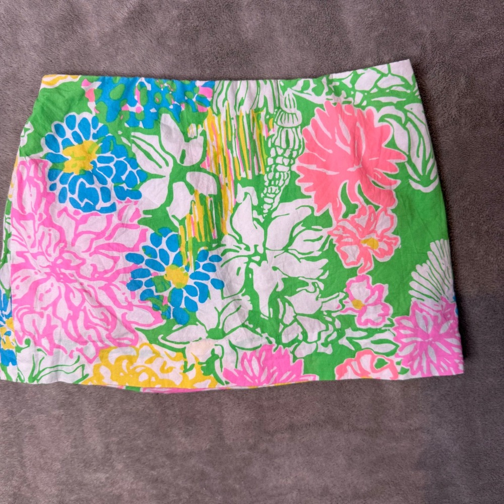 Lilly Pulitzer Mini Jasmine Skort Hibiscus‎ Toddler Girls Size 5 Preppy Coastal